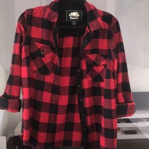 Roots plaid flannel